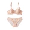 Francês Novo Bordado Fino Sutiã de Anel de Aço Macio Orelhas de Coelho Seios Grandes Mostrando Menina Pequena Sexy Conjunto de Lingerie Sutiã