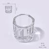 Ins Manicura de celebridad de Internet portalápices con relieve de corona vintage portalápices de cristal de dibujo estilo europeo portalápices octagonal Portalápices Copa de Cristal