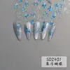 Nuevas Pegatinas de Mariposa para Manicura Jelly Pegatinas de Uñas Estereoscópicas Plateadas en Relieve Pegatinas de Uñas Mariposa Dream de Lujo Puro 3D