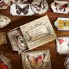 Pegatinas en Caja Zaomao Cosas Viejas Colección del Tiempo Diario Retro Material para Manualidades Pegatinas Decorativas 40 Hojas por Paquete 4 Estilos a Elegir
