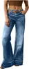 Pantalones largos de pierna ancha para mujer estilo europeo y americano 2026 eBay, modernos y versátiles, estilo callejero, elegantes pantalones largos de mezclilla