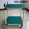 Carro Pequeño para Rotación de Materiales Antiestáticos de Taller Estantería de Tubo Compuesto Lean Carro de Banco de Trabajo Móvil para Clasificación