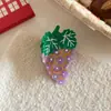 Acessórios de Cabelo Yhj Novos Presilhas Criativas de Frutas e Legumes Presilhas de Garra de Acetato Modernas para Penteados no Topo da Cabeça Presilhas de Tubarão