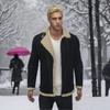 Chaqueta de Ante Sintético con Piel Sintética para Hombre 2024, Chaqueta de Ante Engrosada, Venta al por Mayor en Amazon