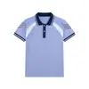 Traje de Verão, Uniforme de Turma do Ensino Fundamental II, Camisa Polo Solta de Manga Curta Estilo College, Conjunto de Três Peças de Uniforme de Formatura para Alunos do Ensino Médio e Fundamental