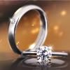 Anillo de pareja chapado en plata Weihua Jewelry para mujer, estilo coreano, abierto y elegante, joyería de moda para mujer.