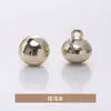 Botones de moda nacional con hebilla de metal y cabeza calva, para traje Tang Han, cheongsam antiguo, botones decorativos cosidos a mano, venta al por mayor