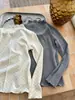 Camiseta térmica de cuello medio para niñas de invierno, nuevo estilo para niños mayores, de manga larga con lunares, versátil de cuello medio alto.