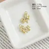 2026 Nuevo Modelo Caballo Mecedora Caballo del Zodiaco Caballo Galopante Colgante Dorado Pulsera DIY Collar Accesorios para Ropa