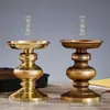 Yuantong Artesanato Lâmpada Budista Suporte de Vela de Latão Suporte de Vela Ruyi Base de Lâmpada de Manteiga Bicolor Suporte de Vela de Lâmpada Eterna Atacado