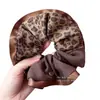 Goma para el pelo fruncida Patchwork Estampado de Leopardo para Mujer 2026 Nueva Alta Elasticidad Goma para el Cabello Cola de Caballo Moño Accesorio para el Cabello Cuerda para el Cabello Tocado