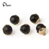 Botones Redondos Arrugados de Perla con Borde Metálico de Lujo de Gama Alta en Múltiples Colores, Botones Esféricos Pequeños Estilo Chanel, Al Por Mayor en Stock