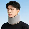 Collarín de soporte para el cuello de otoño e invierno, collarín cervical, protección del cuello contra la inclinación hacia adelante, cálido y transpirable, dispositivo fijo de oficina anti-encorvamiento
