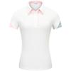 Ttygj Roupa de Golfe Primavera e Verão Feminina Camiseta de Manga Curta Tecido Respirável Top de Manga Curta Secagem Rápida