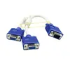 VGA de computador um para dois 3 + 6VGA um em dois saídas vga um arrasta dois distribuidor 1 minuto 2 cabo de vídeo 0,3 m