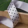 Cinta de Poliéster de Lunares de una Cara Lazo Hecho a Mano para DIY Accesorios para el Cabello Tocado Cinta para Envoltura de Regalos y Flores