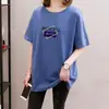 Nova Camiseta de Manga Curta para Mulheres 2026, Verão, Caimento Solto, Comprimento Médio, Tamanho Grande, Rejuvenescedora, Esconde a Barriga, Top Emagrecedor