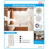 Comercio electrónico transfronterizo control remoto inalámbrico Luz de Patrón 1+3 5LED luz de gabinete luz nocturna alimentación de bebé