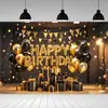 Banner de Fundo Popular para Festa de Aniversário da Amazon Transfronteiriça Banner Feliz Aniversário Bandeira FelizAniversário