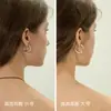 Brincos Pequenos Estilo Coreano e Japonês, Brincos de Luxo Leve, Brincos de Prata, Argolas de Nicho, Brincos Únicos de Pérola, Brincos Pendentes Femininos