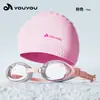 Os novos óculos de natação da Youyou são à prova d'água, antiembaçantes, de alta definição, óculos de natação profissionais para mulheres, equipamento de mergulho e conjunto de óculos de natação para homens