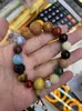 Hangzhou Lingyin 18 Sementes Bodhi Pulseira de 18 Sementes Lótus de Jade Branco Pulseira de Casal Contas de Buda Femininas Contas Circulação Dobao