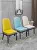 Cadeira de Jantar para Uso Doméstico, Cadeira Moderna de Luxo Leve, Cadeira Simples de Lazer para Apartamentos de Aluguel, Cadeira de Mesa de Jantar com Encosto Espessado