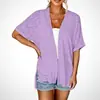 Cardigan Corto de Manga Corta Casual de Color Sólido para Mujer, Nuevo Transfronterizo Europeo y Americano, Otoño/Invierno 2026, Amazon Wish