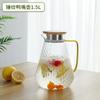Hervidor de Agua Fría de Manzana Verde Hervidor de Agua de Vidrio Hervidor de Agua Doméstico Tetera para Remojar a Alta Temperatura Botella de Agua Fría Vaso para Agua Fría Juego de Hervidor de Agua Fría para Refrigerador
