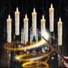 Velas Suspensas de Fábrica Controladas Remotamente Halloween Velas Eletrônicas Festa Varinha Mágica em Forma de Bala Luzes Decorativas Personalização