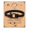 Pulsera de Moda Transfronteriza Europea y Americana Brazalete Tejido para Hombres Cierre de Acero Inoxidable Cuerda Roja de Mano para Pareja Joyería para Estudiantes