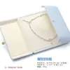 Caja de Regalo de Tres Piezas Doradas para Boda Caja para Collar de Perlas de Doble Apertura Caja de Regalo para el Día de la Madre Collar con Anillo de Perlas Pendientes