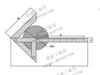 Calibre de línea de centro fijo para planificación, calibre de centro fijo cilíndrico, regla de marcado de centro, tamaño de trabajo 300x180, 280 mm