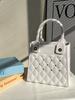 Bolso cuadrado pequeño portátil de EVA, nuevo, transfronterizo, sencillo, impermeable, de color sólido, con diseño de rombos, para bricolaje