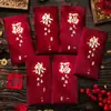 Sobres Rojos del Año de la Oveja para el Festival de Primavera, Sobres Creativos Personalizados con Purpurina para Dinero de la Suerte al por Mayor
