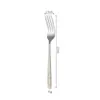 Acero Inoxidable Mesa Giratoria Cubiertos Cuchillo y Tenedor para Bistec Cuchara y Tenedor de Postre para el Hogar Patrón en Relieve Cubiertos Retro para Comida Occidental Juego de 5 Piezas
