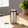 Taza de Café Personalizada con Pantalla de Temperatura Inteligente, Taza Aislada de Acero Inoxidable 304 con Asa, Taza Portátil de Alta Apariencia para Beber Directamente para Hombres y Mujeres