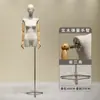 Novo Manequim Feminino Estilo Coreano com Textura de Bambu, Modelo de Exibição de Meio Corpo para Vitrine de Loja de Roupas