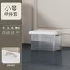 Caixa de Armazenamento Transparente para Roupas e Brinquedos, Caixa de Armazenamento de Plástico, Caixa de Armazenamento Pequena Portátil para Mesa de Cozinha, Caixa de Armazenamento com Rodas