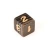 Suministro directo de fábrica poliedro de veta de madera negra natural mesa DND tour mazmorras y mazmorras juego casual dados traje Z09