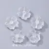 Accesorios de Cristal Blanco Piezoeléctrico Tallados con Moño y Corazón, Versátiles Cuentas Espaciadoras Exquisitas de Lujo Ligero, Accesorios para Joyería DIY