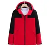 Chaqueta Exterior con Logo Impreso para Primavera y Otoño, Ropa de Montañismo Exterior Estilo Nuevo, Chaqueta Deportiva con Bloques de Color y Cuello Alto para Hombre y Mujer, Ropa de Trabajo