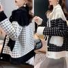 Otoño e Invierno 2024 Nuevo Estilo Versátil Estilo Coreano Suelto Grueso Imitación Visón Terciopelo Exterior Suéter Cárdigan Chaqueta para Mujer