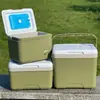 Caja de Aislamiento para Exteriores Refrigerador Puesto Comercial Carro Camping Conservación de Alimentos Cubo de Hielo Cubo de Hielo Portátil de Mano Sin Hielo