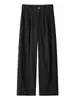 Calça Casual de Veludo Cotelê Plissada Estilo Japonês Vintage para Homens, Forrada com Fleece para Outono e Inverno, Marca Americana Tendência Calça de Perna Larga