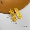 Colgante de la Suerte para Romper el Hielo y Atraer la Fortuna de Tendencia en Xiaohongshu Barra de Oro Pequeña Generadora de Riqueza Mensaje de Suerte Moda Exquisita para Mujeres