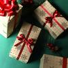 Papel de embrulho de Natal dourando papel kraft jardim de infância presente de shopping center presente ins vento artesanal decoração DIY atacado