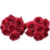 Oferta Especial Tema Rojo Grande Boda Flor Artificial Al Por Mayor Nuevo Estilo Chino Borgoña Flor de Guía de Camino Base de Fila de Flores Artificiales