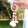 Kit de Materiales para DIY de Carrillón de Viento de Cáscara de Fruta Natural Estilo Bosque Adorno Sanador para Alivio del Estrés Hecho a Mano Colgante de Bolsa Decoración para Colgar en el Coche