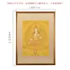 Thangka blanco de la Madre pintado a mano pintura colgante Nepal pintura de mineral natural marco de fotos de madera maciza decoración de sala de estar pintura colgante